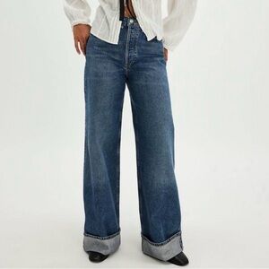 Agolde Dark Blue Flare Jeans